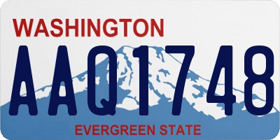 WA license plate AAQ1748