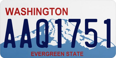 WA license plate AAQ1751