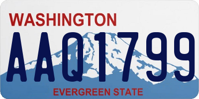 WA license plate AAQ1799