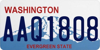 WA license plate AAQ1808