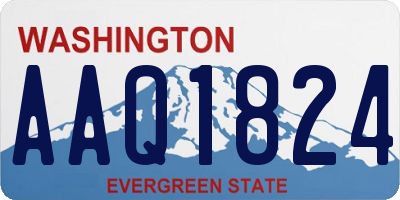 WA license plate AAQ1824