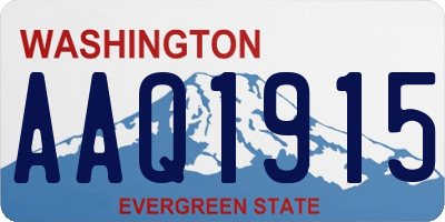 WA license plate AAQ1915