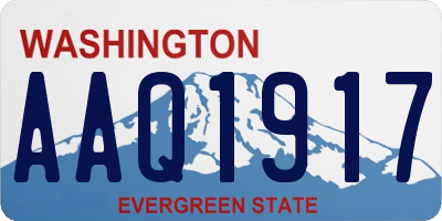 WA license plate AAQ1917