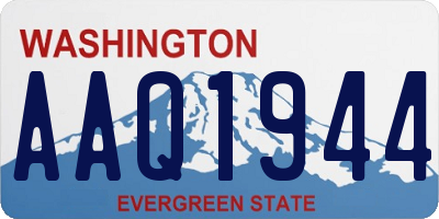 WA license plate AAQ1944