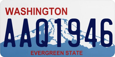 WA license plate AAQ1946