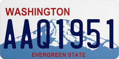 WA license plate AAQ1951