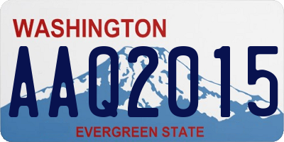 WA license plate AAQ2015