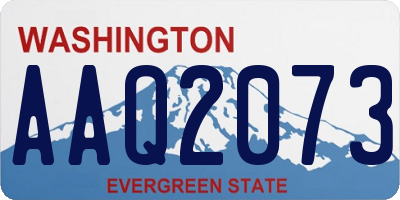 WA license plate AAQ2073