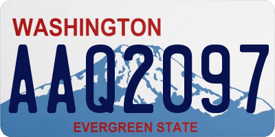 WA license plate AAQ2097