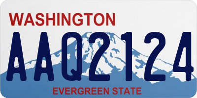 WA license plate AAQ2124
