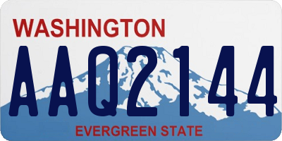 WA license plate AAQ2144