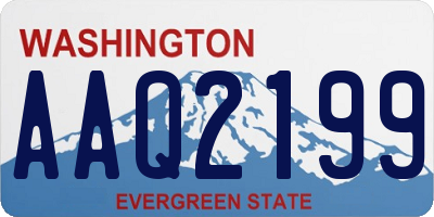 WA license plate AAQ2199