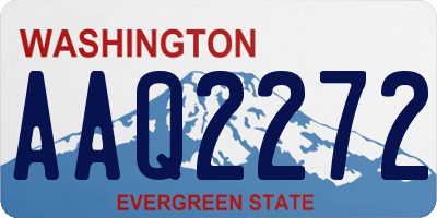 WA license plate AAQ2272