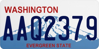 WA license plate AAQ2379
