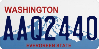 WA license plate AAQ2440