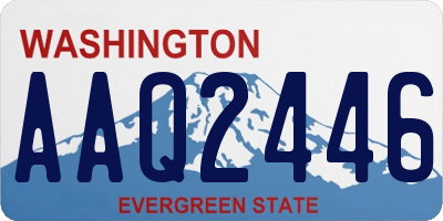 WA license plate AAQ2446