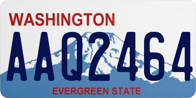 WA license plate AAQ2464