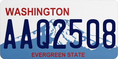 WA license plate AAQ2508