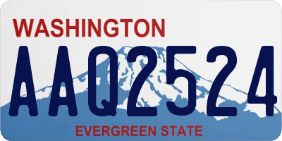WA license plate AAQ2524