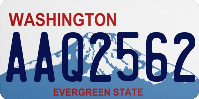 WA license plate AAQ2562
