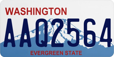 WA license plate AAQ2564