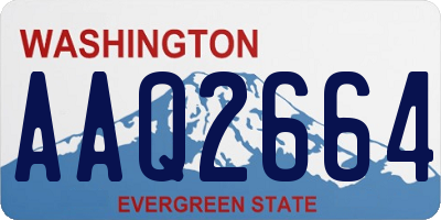 WA license plate AAQ2664