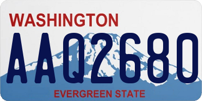 WA license plate AAQ2680