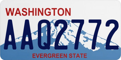 WA license plate AAQ2772
