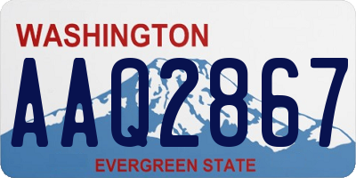 WA license plate AAQ2867