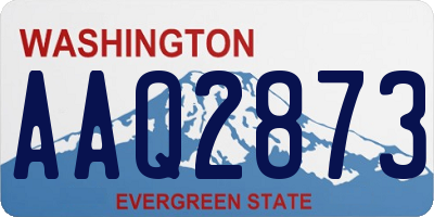 WA license plate AAQ2873