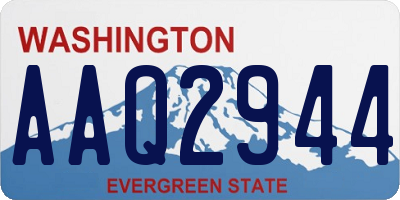 WA license plate AAQ2944