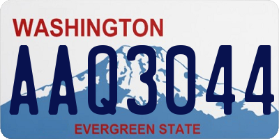 WA license plate AAQ3044