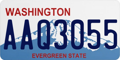 WA license plate AAQ3055