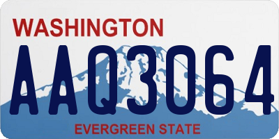 WA license plate AAQ3064