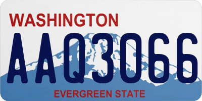 WA license plate AAQ3066