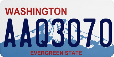 WA license plate AAQ3070