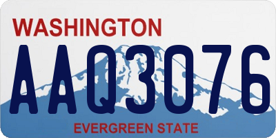 WA license plate AAQ3076