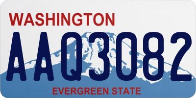 WA license plate AAQ3082