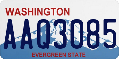 WA license plate AAQ3085