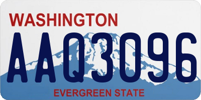 WA license plate AAQ3096