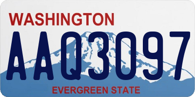WA license plate AAQ3097