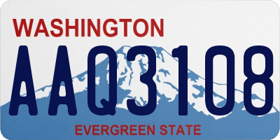 WA license plate AAQ3108