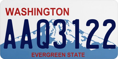 WA license plate AAQ3122