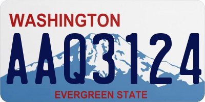 WA license plate AAQ3124
