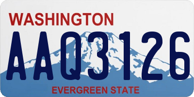 WA license plate AAQ3126