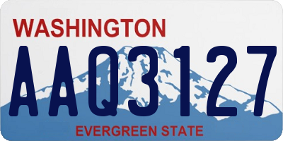 WA license plate AAQ3127