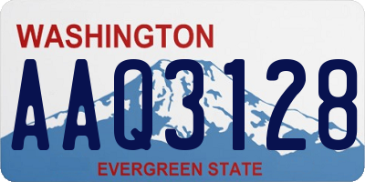 WA license plate AAQ3128