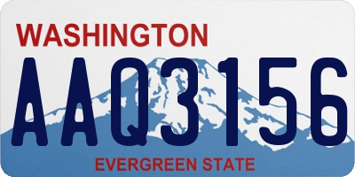 WA license plate AAQ3156