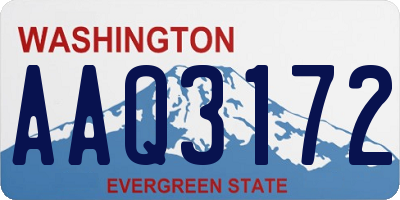 WA license plate AAQ3172