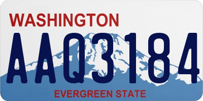 WA license plate AAQ3184